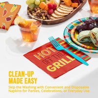 Sizzle and Serve Luncheon Napkins 6.5