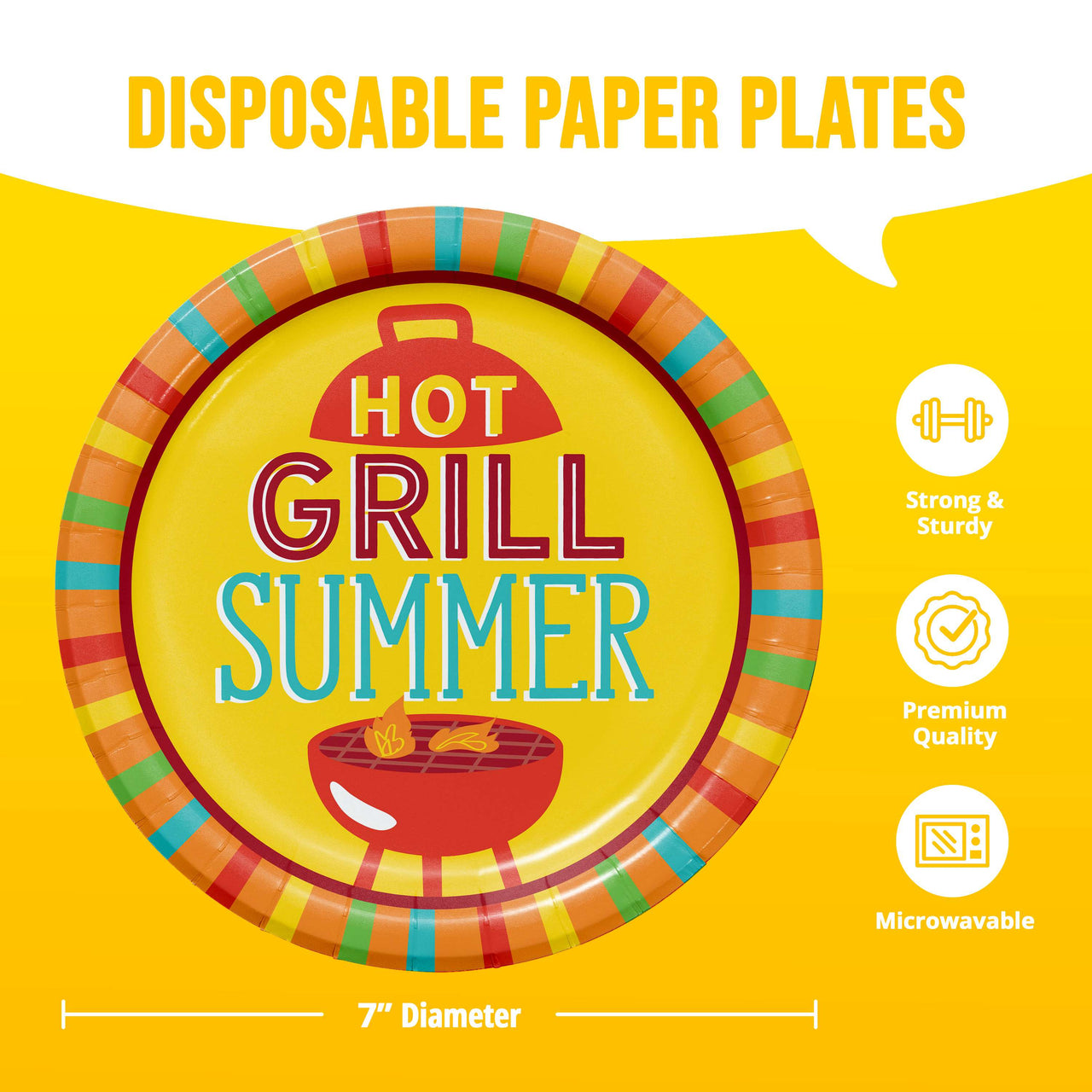 Sizzle and Serve Luncheon Plates 7"