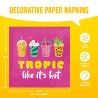 Tropic Par-Tea Luncheon Napkins 6.5