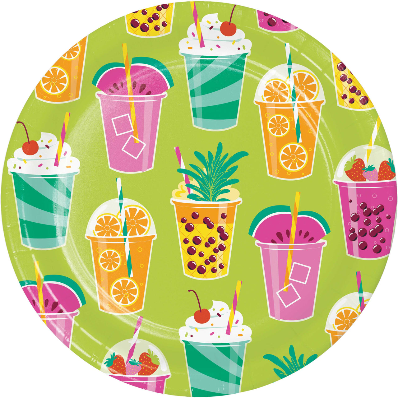 Tropic Par-Tea Dinner Plates 9"