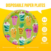 Tropic Par-Tea Dinner Plates 9