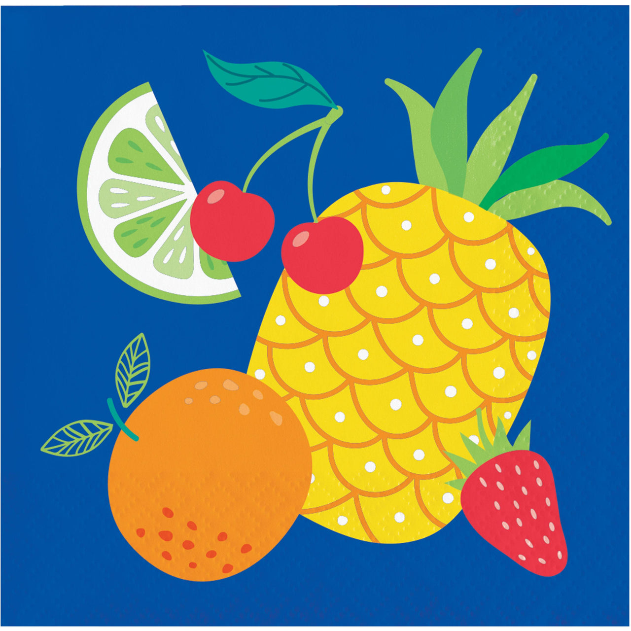 Citrus Bliss Beverage Napkins 5" x 5"