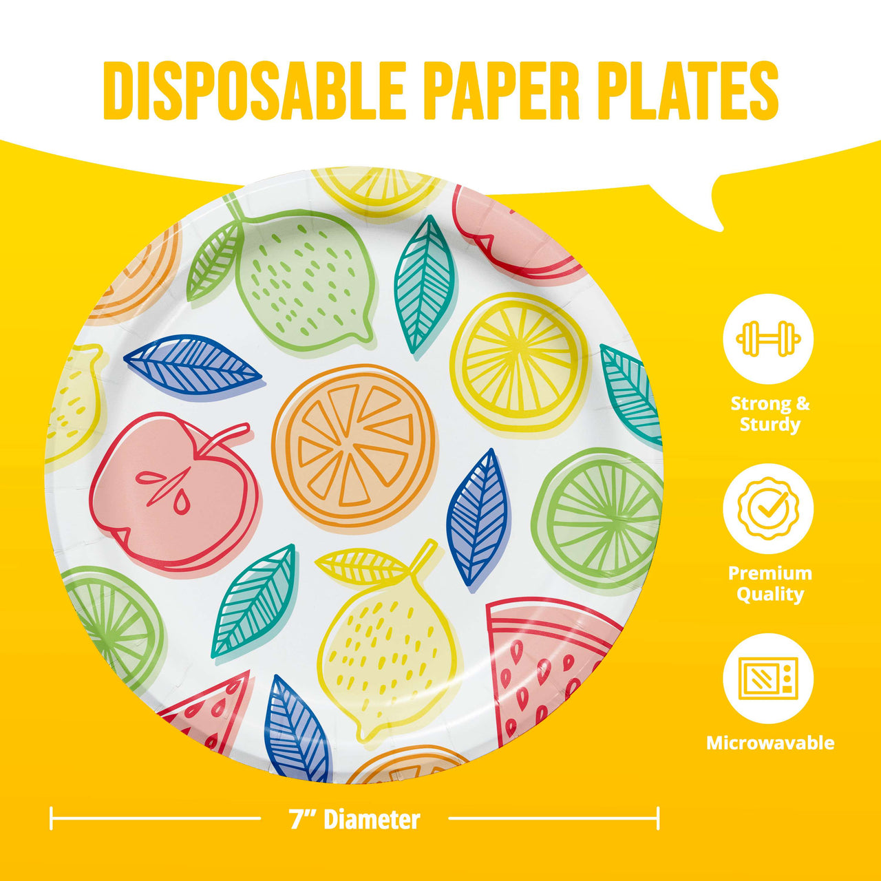 Citrus Bliss Luncheon Plates 7"