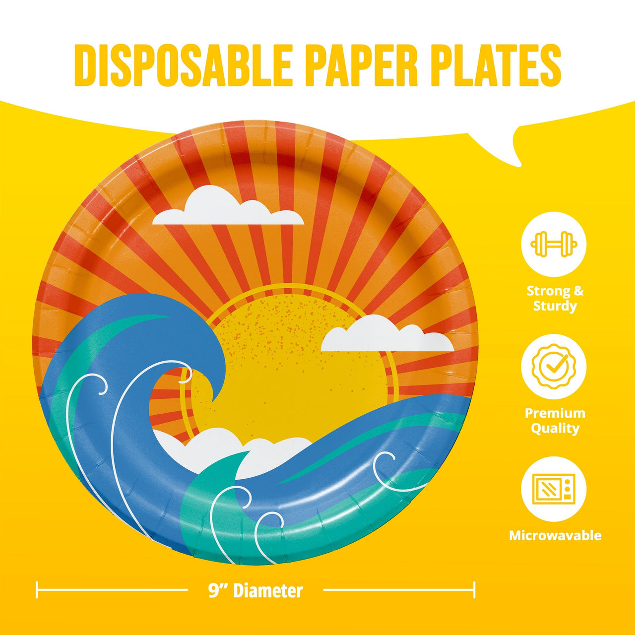 Sun Kissed Dinner Plates 9"