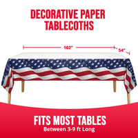 Flag Flair Plastic Tablecovers 54