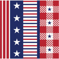 Patriotic Patterns Beverage Napkins 5