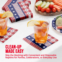 Patriotic Patterns Beverage Napkins 5