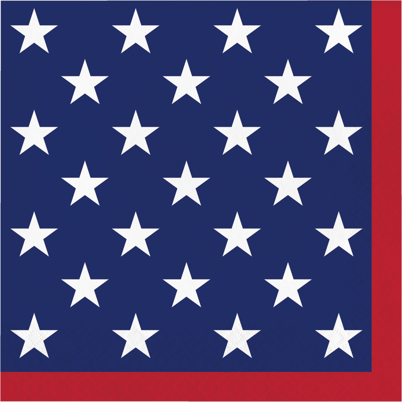 Patriotic Patterns Luncheon Napkins 6.5" x 6.5"