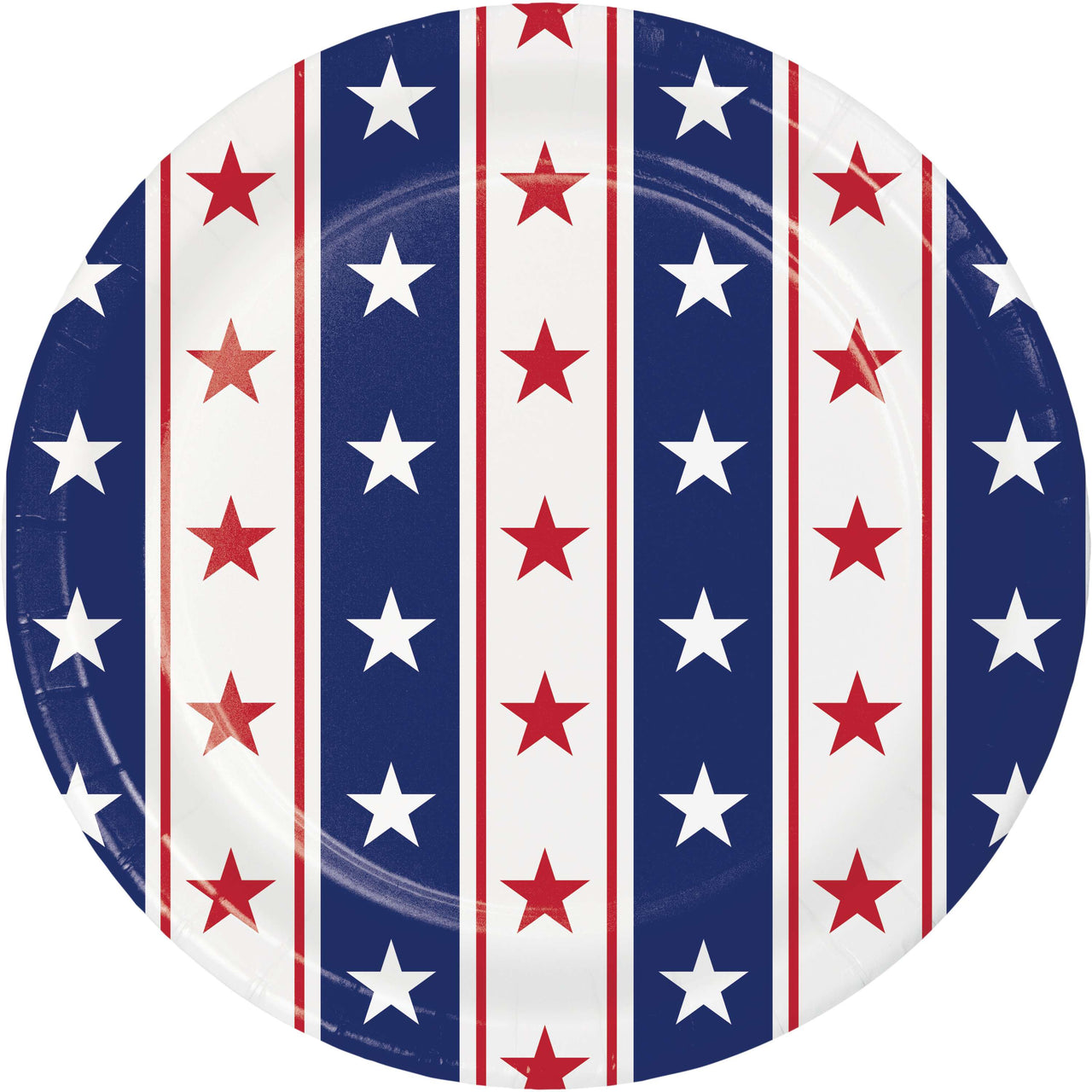 Patriotic Patterns Luncheon Plates 7"