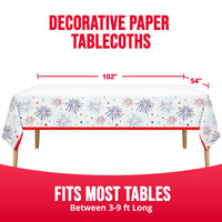Liberty Lights Plastic Tablecovers 54