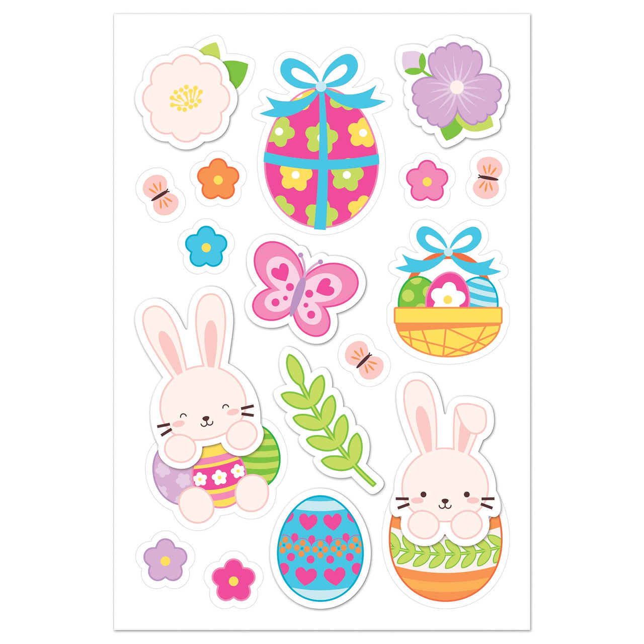 3-D Easter Layered Stickers - 17 Stickers Per Sheet