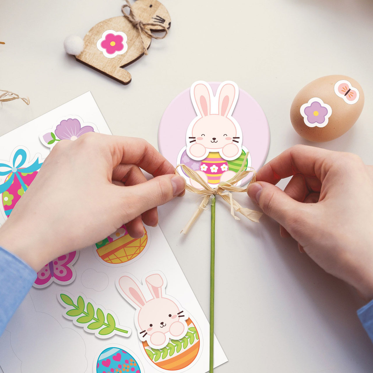 3-D Easter Layered Stickers - 17 Stickers Per Sheet - view 2