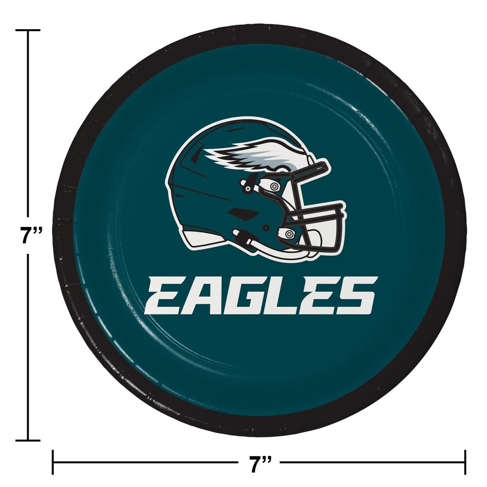 96ct Bulk Philadelphia Eagles Dessert Plates