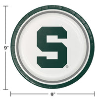 96ct Bulk Michigan State University Dinner Plate