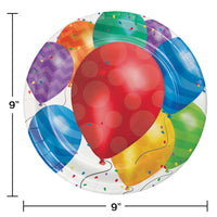 Balloon Blast 9 inch Dinner Plate (96/case)