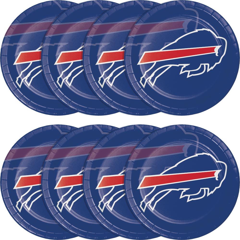 96/Case Bulk Buffalo Bills Dinner Plates
