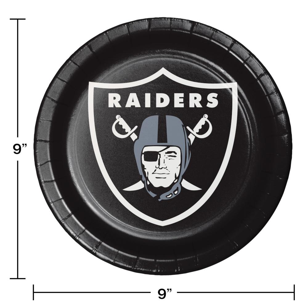 96ct Bulk Las Vegas Raiders Dinner Plates