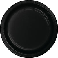 Bulk 240 pc Black Velvet Sturdy Style 8.75 inch Dinner Plates - Solid Color Party Tableware by Creative Converting