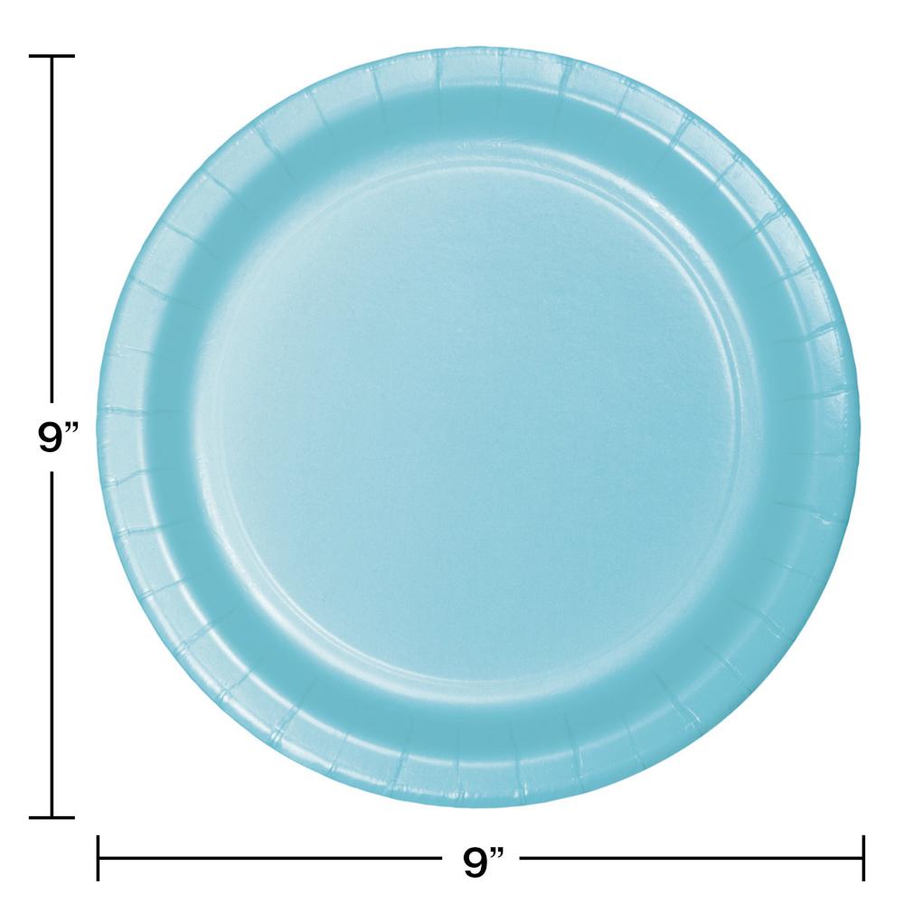 240ct Bulk Pastel Blue Sturdy Style Dinner Plates