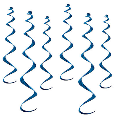 Blue Twirly Whirlys Party Decoration
