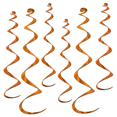 Orange Twirly Whirlys Party Decoration