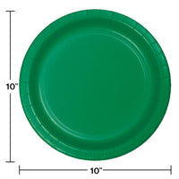 240ct Bulk Emerald Green Sturdy Style Banquet Plates