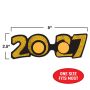 2027 Gold Glitter Eyeglasses New Year's & Graduation Party Favors