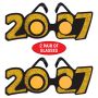 2027 Gold Glitter Eyeglasses New Year's & Graduation Party Favors