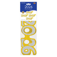 Gold Glitter 2026 Eyeglasses - New Year & Graduation Favors
