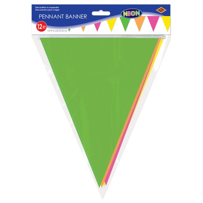 Neon Pennant Banner
