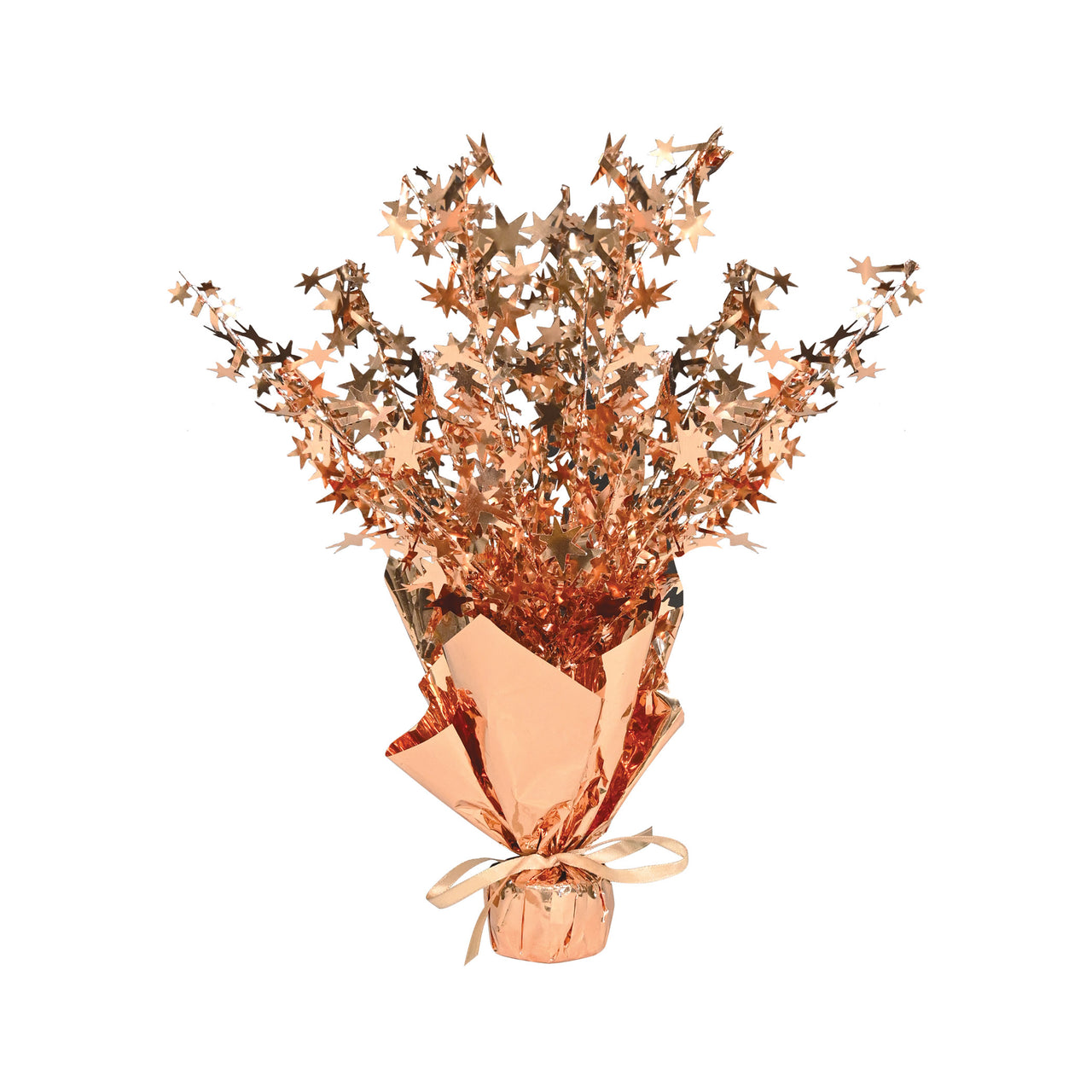 Rose Gold Star Gleam 'N Burst Centerpiece - 15 Inch Decor