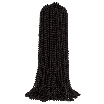 Black Party Beads - 7mm x 33" (50/Pkg)