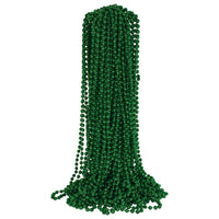 Green Round Party Beads - 7mm x 33