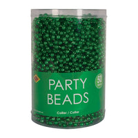 Green Round Party Beads - 7mm x 33