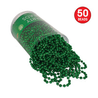 Green Round Party Beads - 7mm x 33