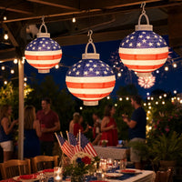 Light-Up Patriotic Party Paper Lanterns