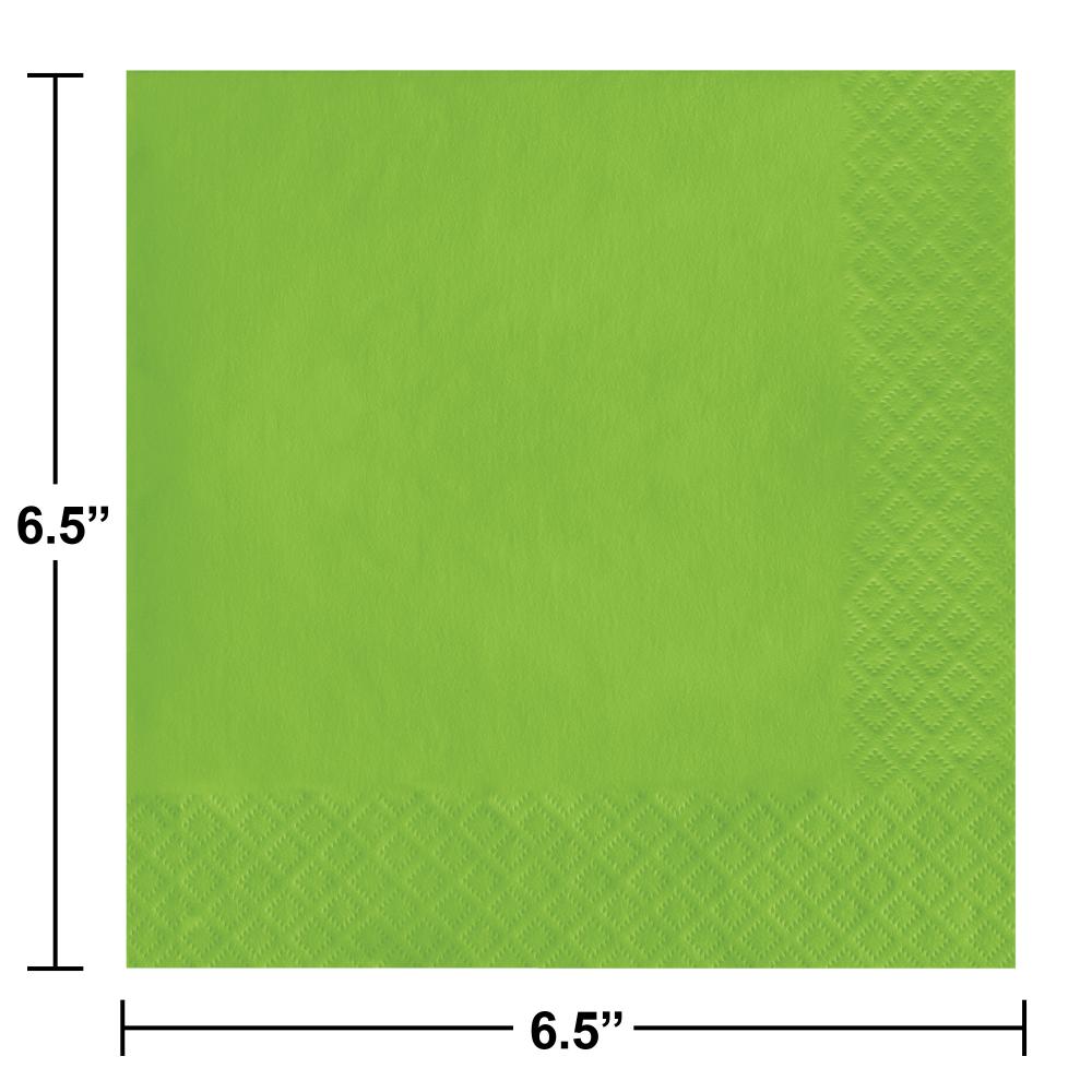 Bulk Fresh Lime Green Value Friendly Luncheon Napkins (240 per Case)