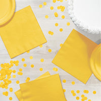 Bulk School Bus Yellow Value Friendly Luncheon Napkins (240 per Case)