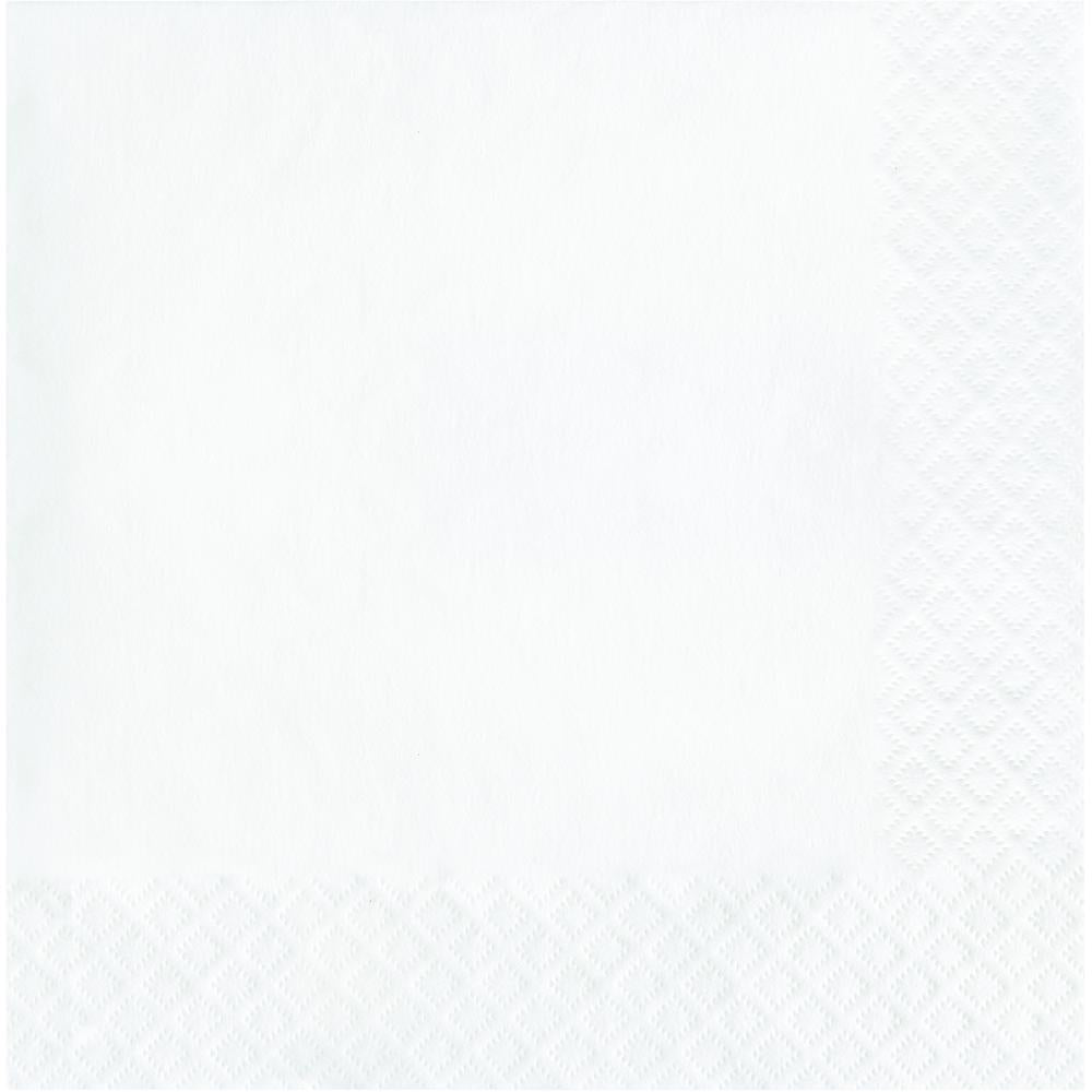 Bulk 240 pc White Value Friendly Luncheon Napkins  - Solid Color Party Tableware by Creative Converting