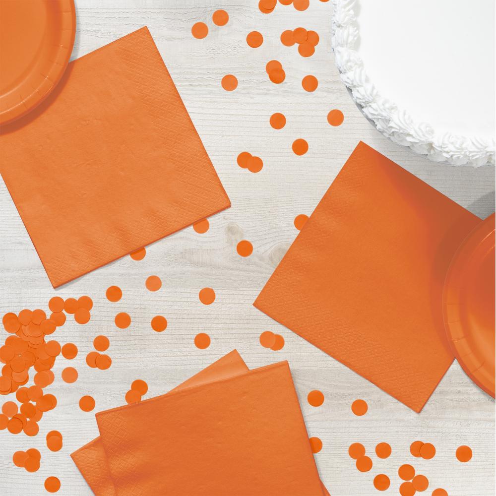 Bulk Sunkissed Orange Value Friendly Luncheon Napkins (240 per Case)