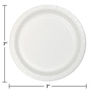 96ct Bulk Value Friendly White Dessert Plates