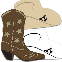 FOIL COWBOY HAT & BOOT SILHOUETTES