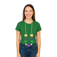 Jumbo Mardi Gras Beads - 4 ft 7 inch Round Party Necklace