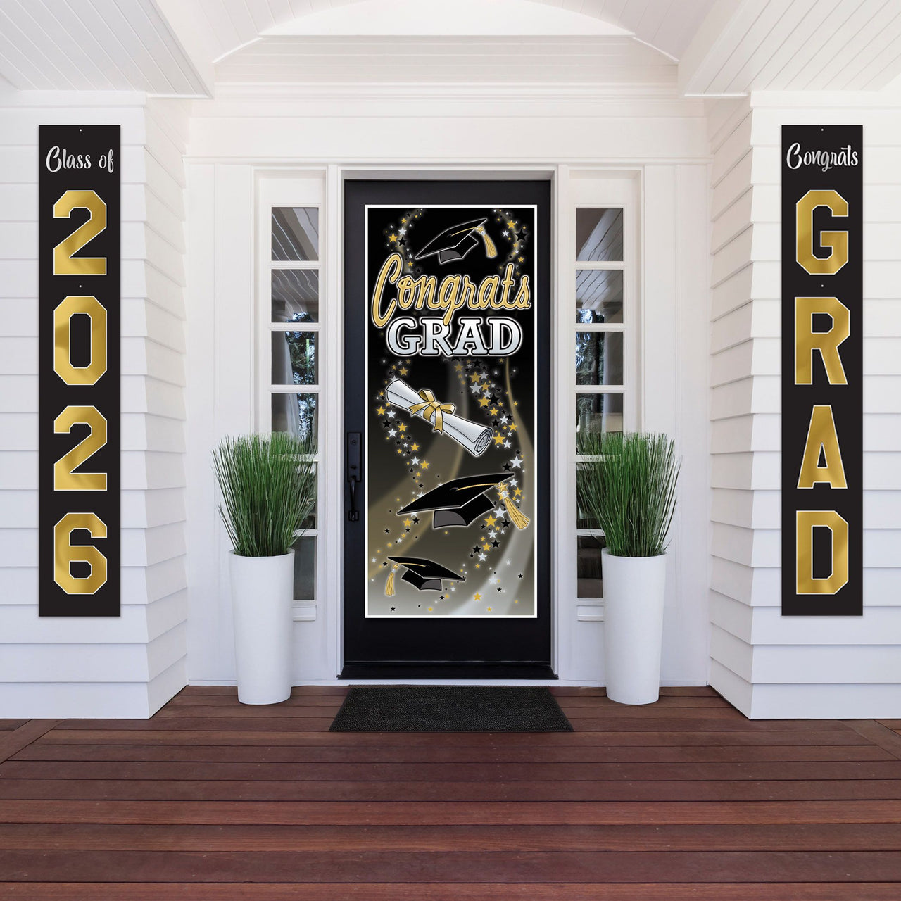 Graduation Jointed Foil Pull-Down Cutouts (2-Pack)