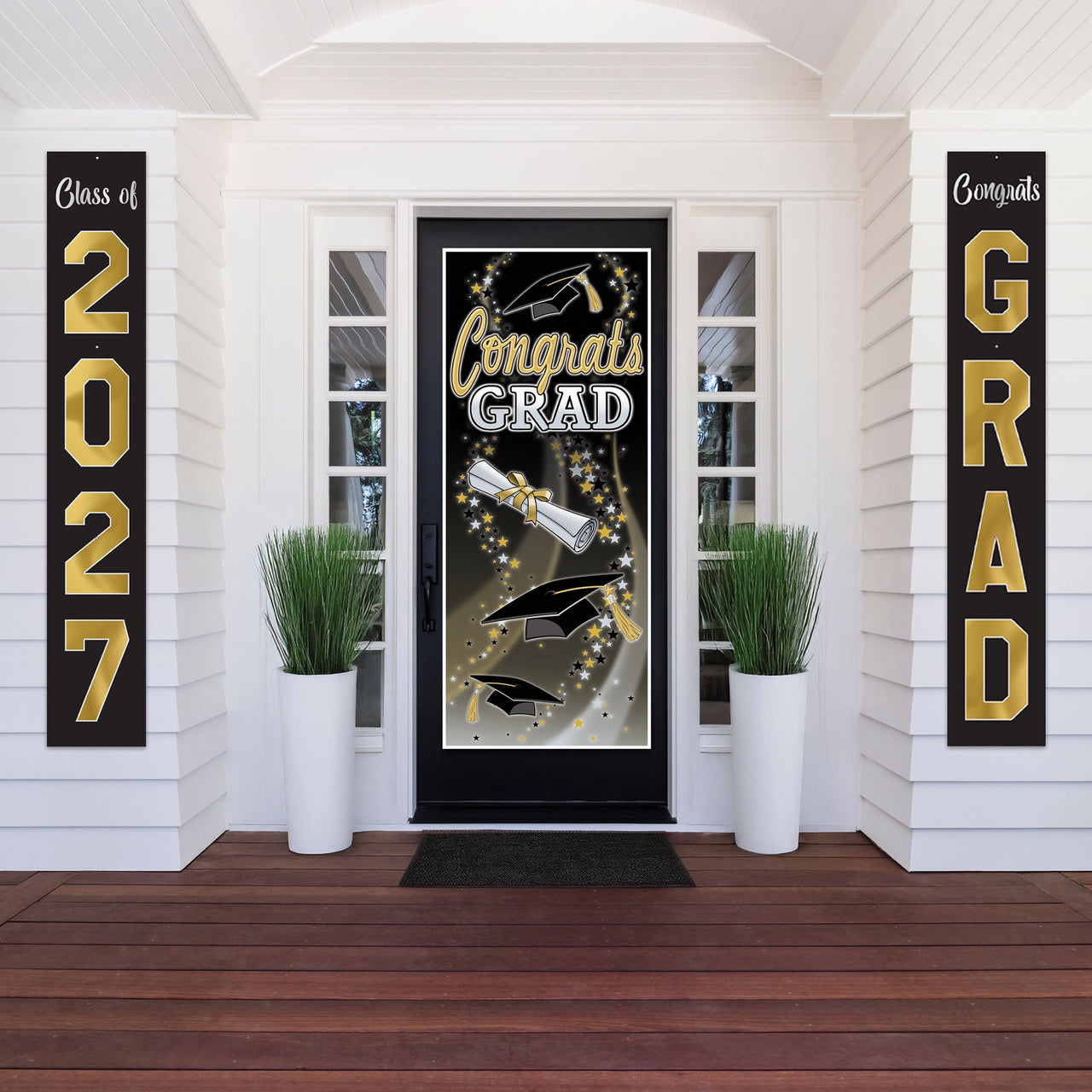 Graduation Foil Pull-Down Cutouts - 6 ft Jointed Figures