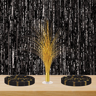 METALLIC SPRAY CENTERPIECE