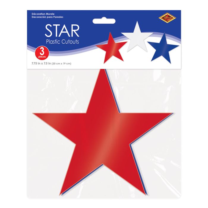 Plastic Star Cutout Decorations