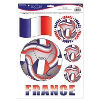 France Soccer Peel 'N Place Decals (6/sheet)