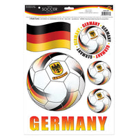 Germany Soccer Peel 'N Place Decals (6/Sheet)