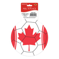 Canada Soccer Peel 'N Place Decal - 5.25